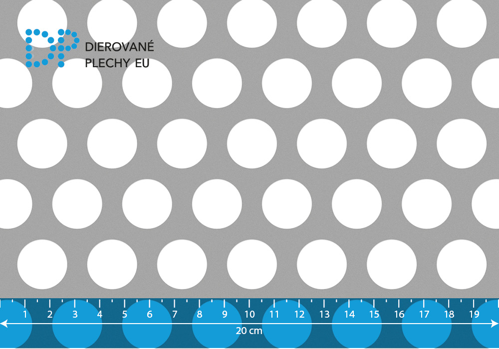Dierovaný plech oceľový Rv 20-28