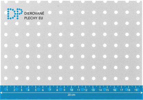 Dierovaný plech oceľový Rg 4,5-15