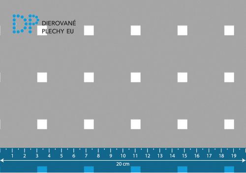 Dierovaný plech oceľový Qg 9-38