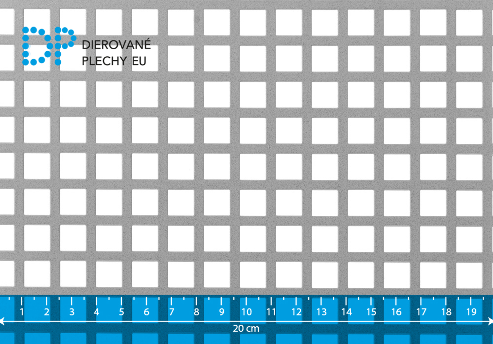 Dierovaný plech hliníkový Qg 10-14