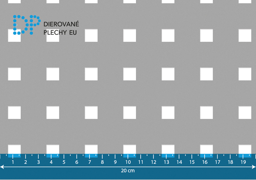 Dierovaný plech nerezový Qg 10-30