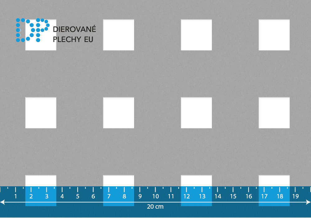 Dierovaný plech nerezový Qg 20-50