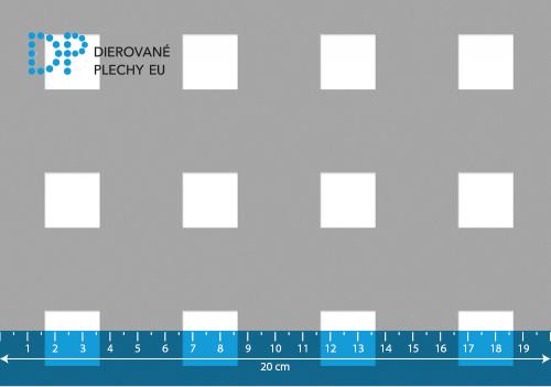 Dierovaný plech nerezový Qg 20-50