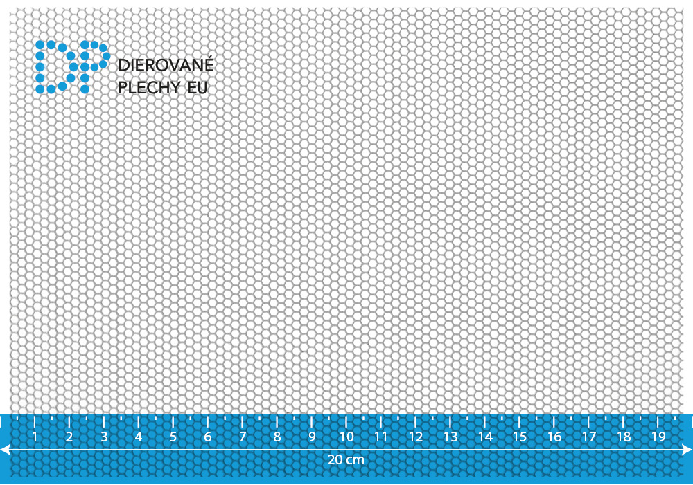 Dierovaný plech oceľový Hv 2-2,5