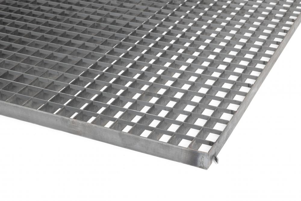 Oceľový rošt surový 1000x1000 lisovaný