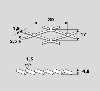 Ťahokov oceľový 30x17