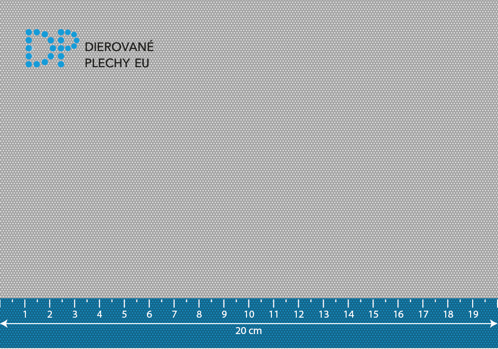 Dierovaný plech nerezový Rv 0,5-1,09