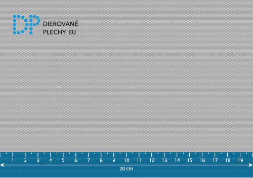 Dierovaný plech nerezový Rv 0,5-1,09