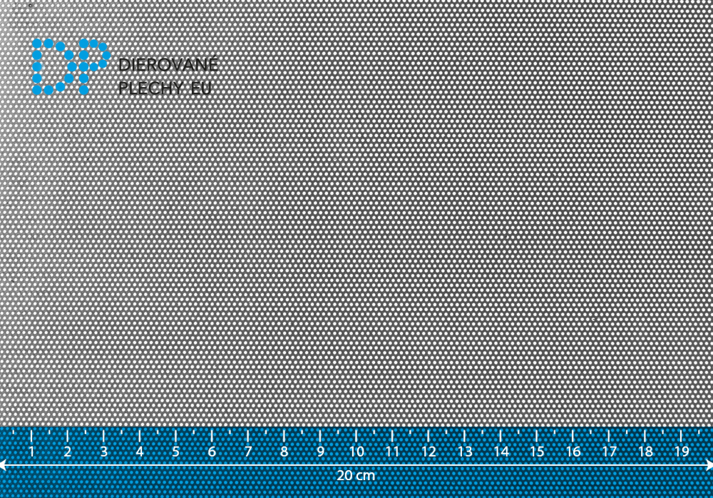 Dierovaný plech oceľový Rv 0,80-1,5