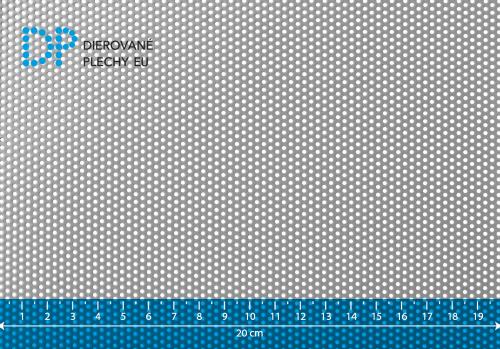 Dierovaný plech nerezový Rv 1,5-3