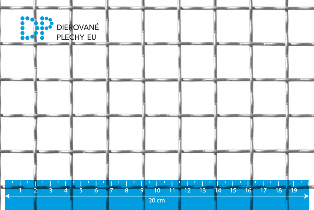 Rebierkové pletivo 20x20