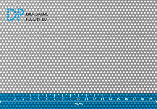 Dierovaný plech nerezový Rv 2-4