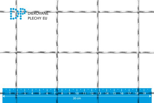 Rebierkové pletivo 50x50