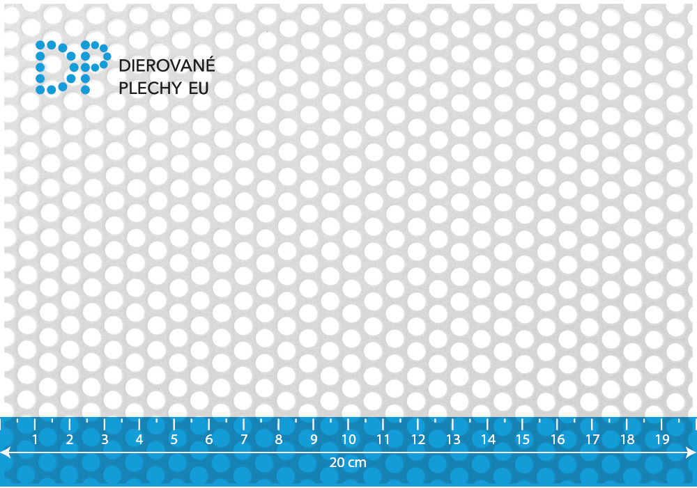 Dierovaný plech nerezový Rv 5-7