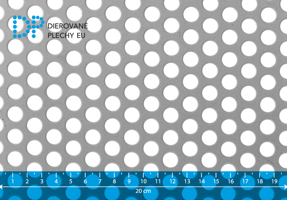 Dierovaný plech pozinkovaný Rv 10-15