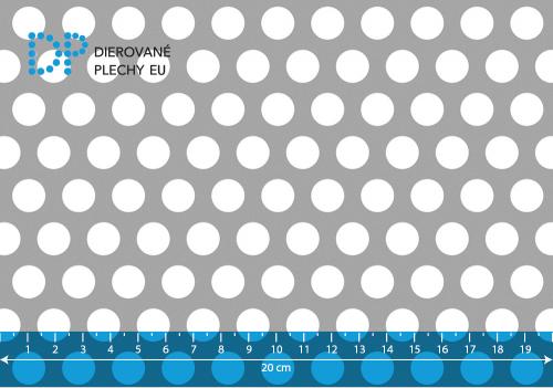Dierovaný plech oceľový Rv 12-18